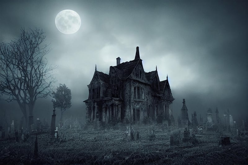 Spooky haunted house
